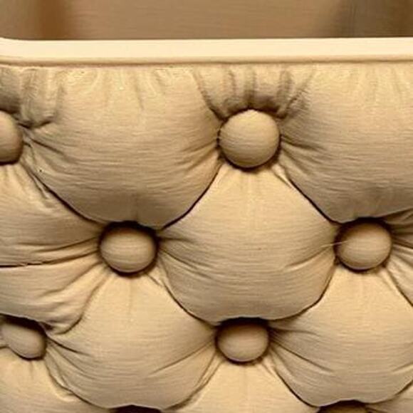 Chesterra Cashepot Planter, Tabletop Pot, Tufted Design, Inflated Planter, - Picture 5 of 11